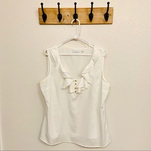 New York and Company Ruffled Tank Top